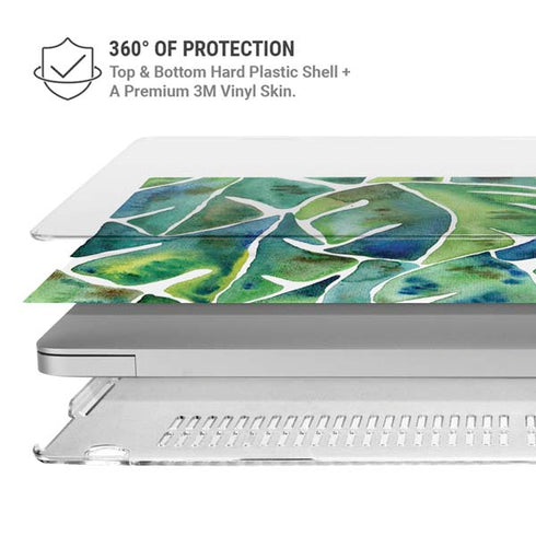 Tropical Leaves by Cat Coq MacBook Air 15in (2023-2025) Case plus Skin